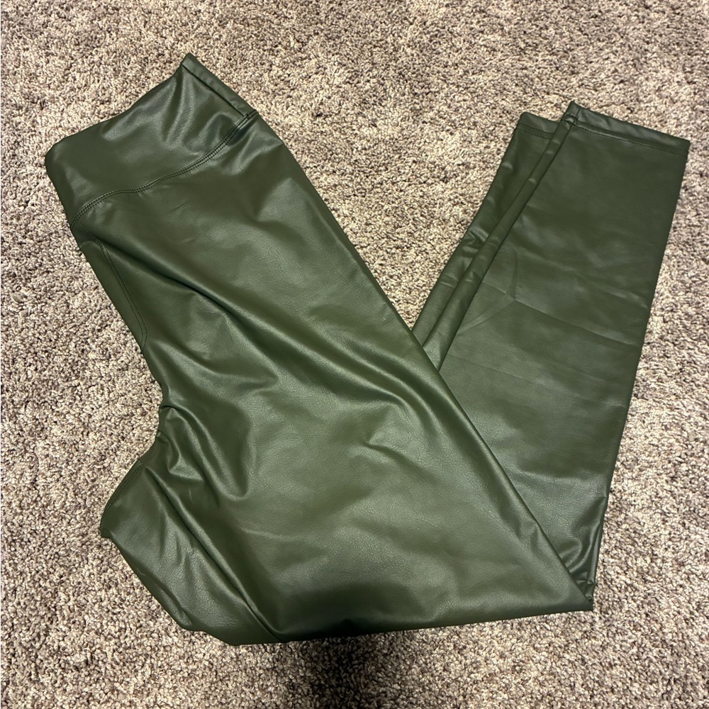 Aerie Olive High-Rise Leggings